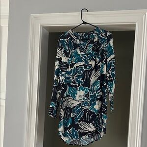 Sanctuary Teal and White Floral Blouse